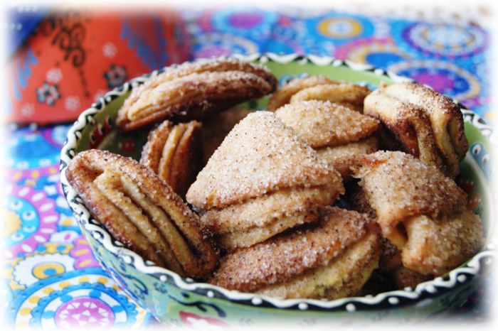 Творожное печенье с корицей