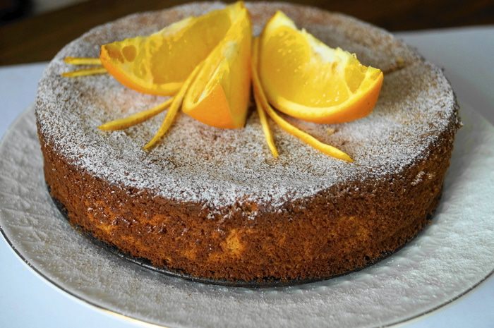 Апельсиново-миндальный пирог без муки