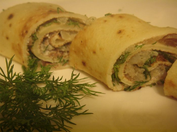 Роллы с сельдью