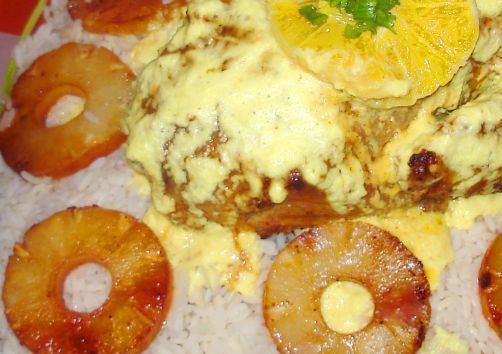 Утка в ананасовым соусе