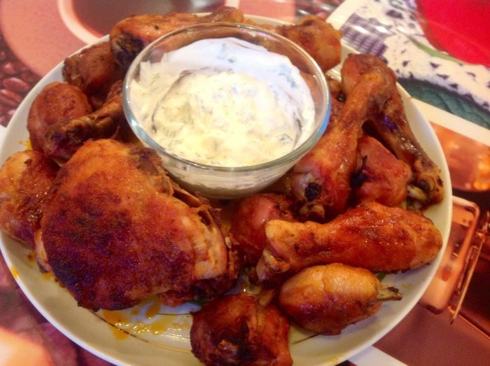 Курица гриль, маринованная в пиве