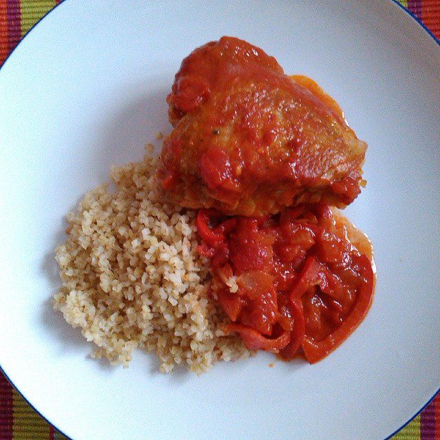 Курица по-баскски 