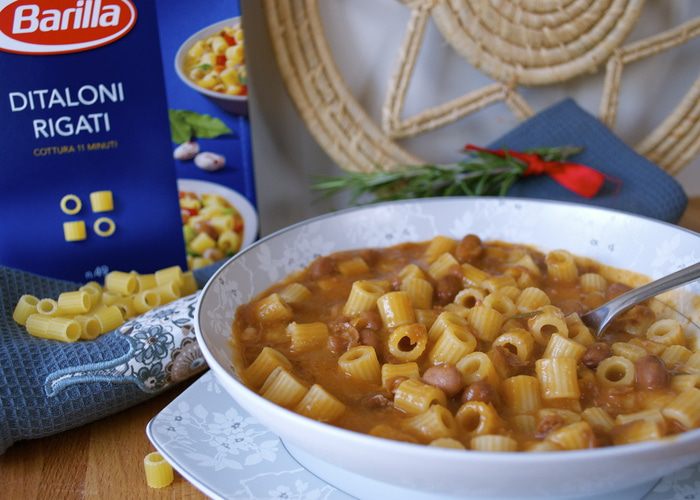 Паста с фасолью (Pasta e fagioli)