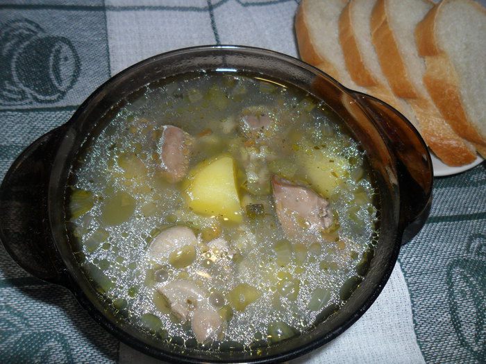 Рассольник с потрохами