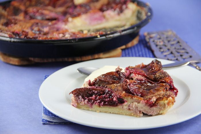 Флан со сливами и сметаной (Plum and Soured Cream Flan)