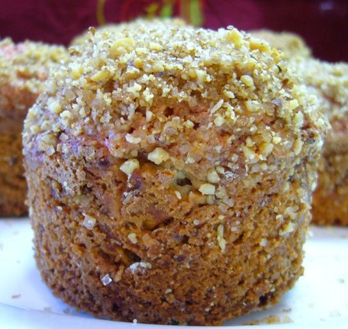 Свекольно-ореховые маффины