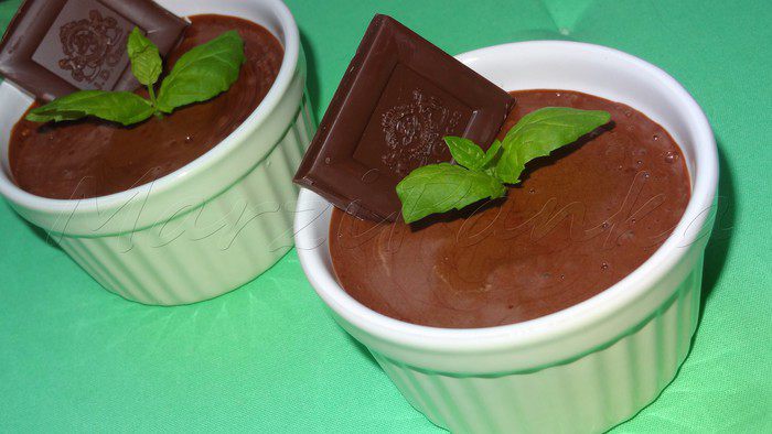 Шоколадный велюровый мусс (Voluptueuse mousse au chocolat)