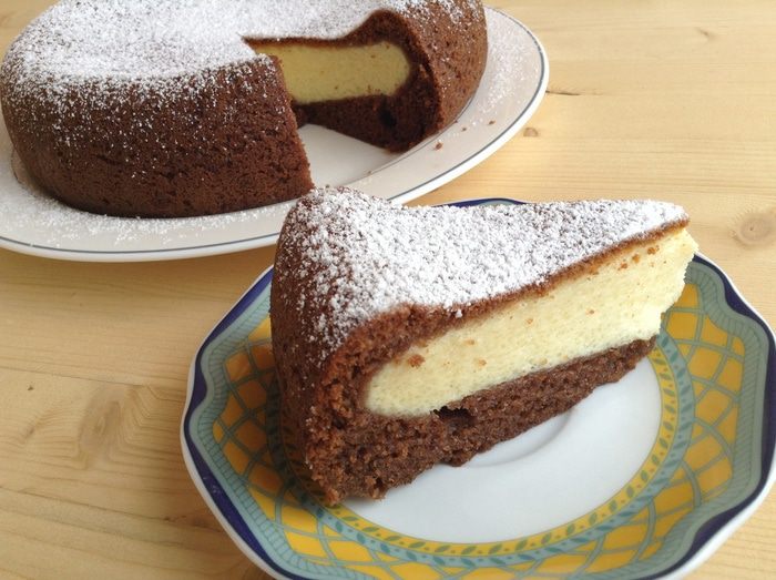 Шоколадно-творожный пирог в мультиварке