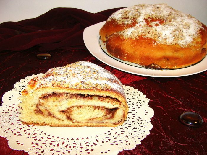  Пирог "Шоколадно-банановая улитка" по мотивам рецепта Юлии Высоцкой