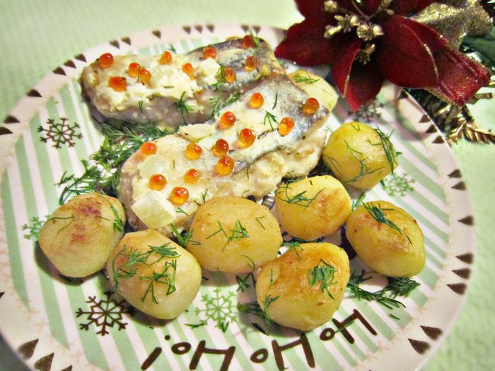 Судак под кремовой "шубкой"