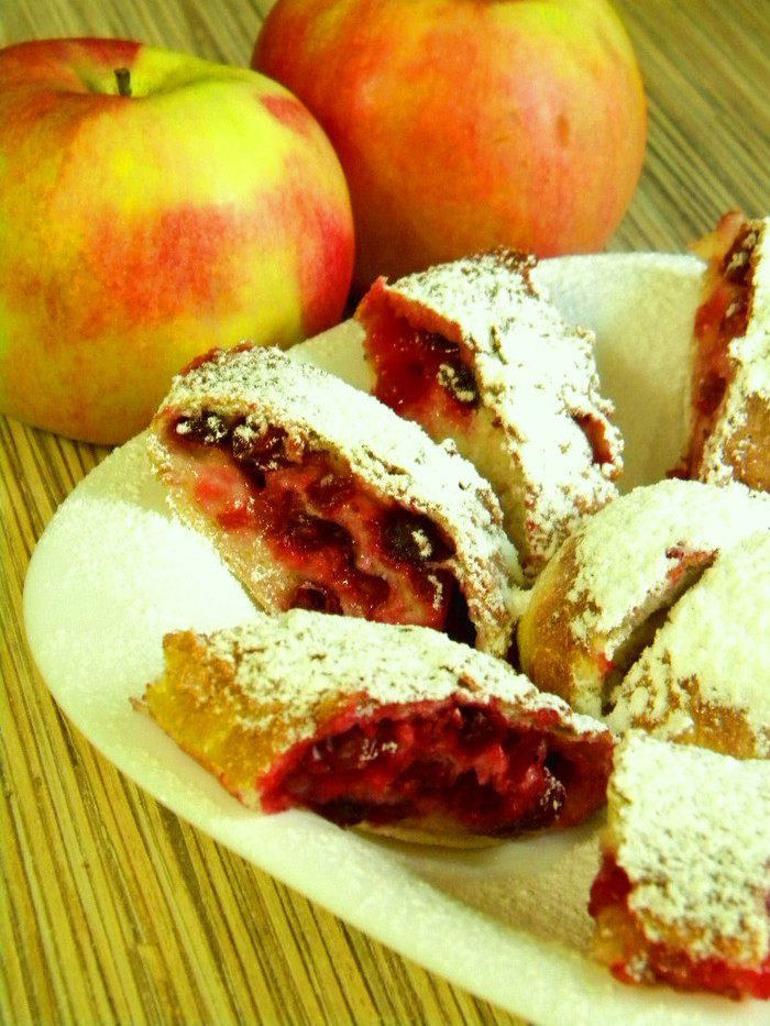 Витаминный пирог с клюквой