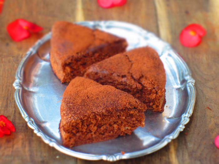 Шоколадный кекс на белках