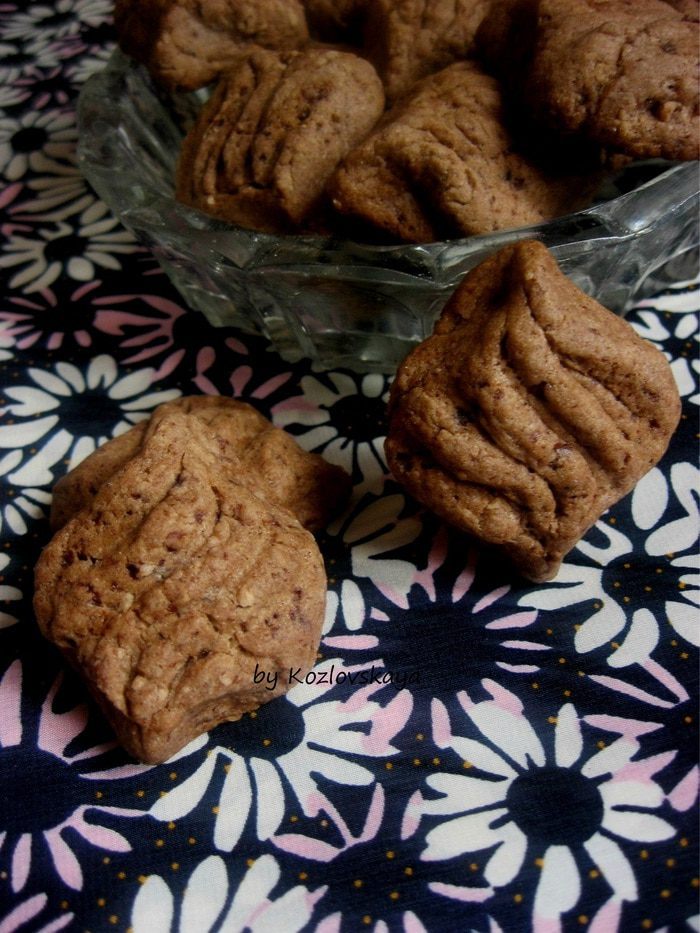 Печенье "Шоколадные ромбики с корицей"