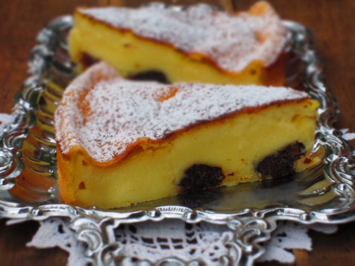 Бретонский флан с черносливом