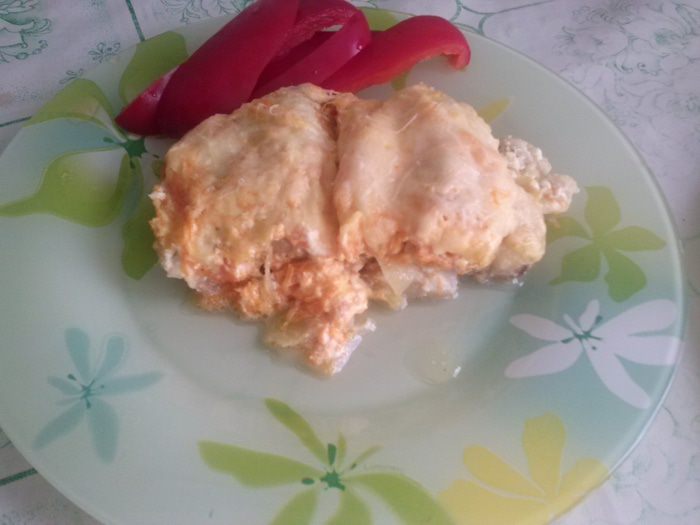 Запеченное филе трески