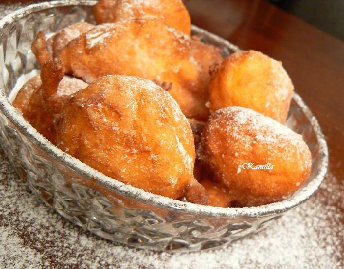 Fritelle di Ricotta e Rhum или пончики с творогом 