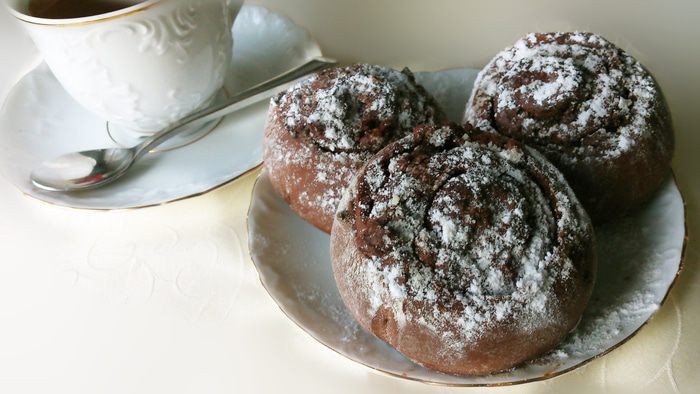 Шоколадные булочки с начинкой