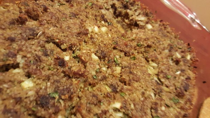 Мясной пирог с ближневосточными специями (по мотивам Kibbeh)