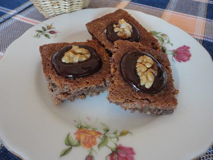 Ореховое печенье в шоколадной глазури