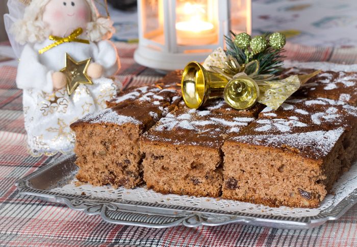 Медовая пряная коврижка с грецкими орехами