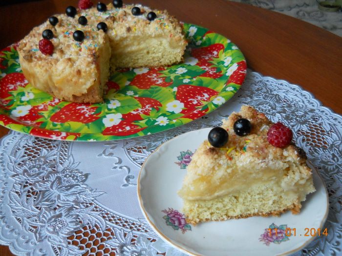 Яблочно-кокосовый пирог