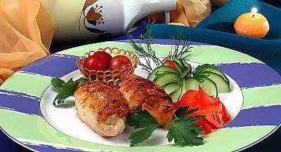 Фаршированные куриные грудки"Вдохновение"